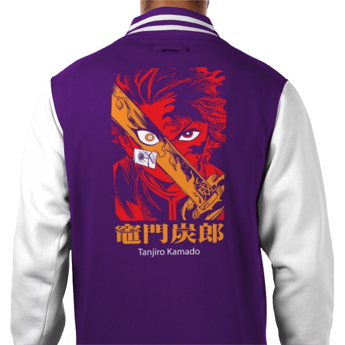 Demon Slayer - Tanjiro Theme 1 Varsity Jacket