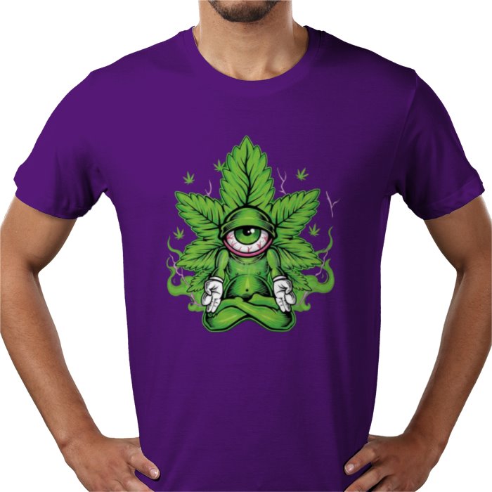 Cannabis Meditating Leaf T-shirt