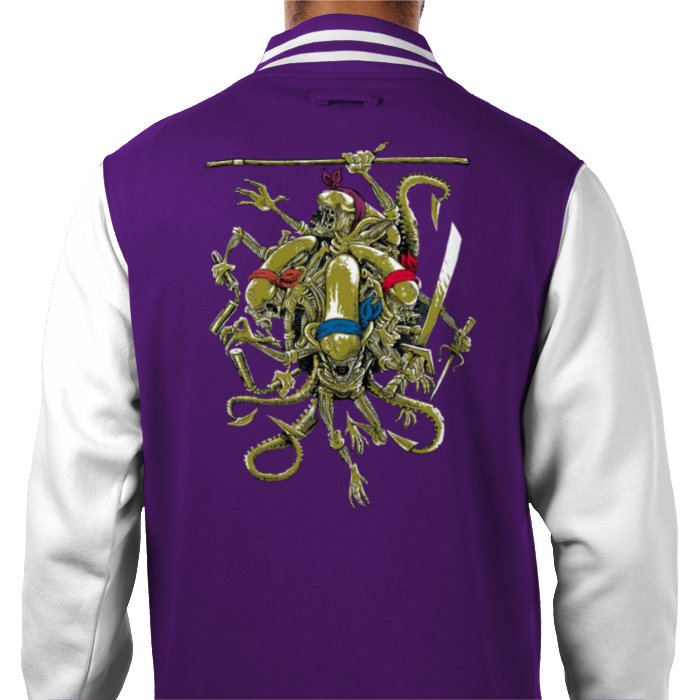 Aliens & Teenage Mutant Ninja Turtles - Teenage Mutant Xenomorph Ninja's Varsity Jacket