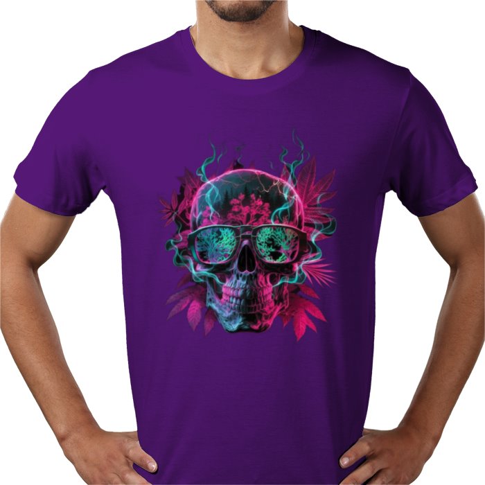 Skull Cannabis Leaf T-shirt