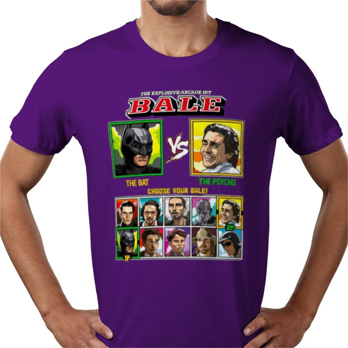 Christian Bale - Bat vs Psycho T-shirt