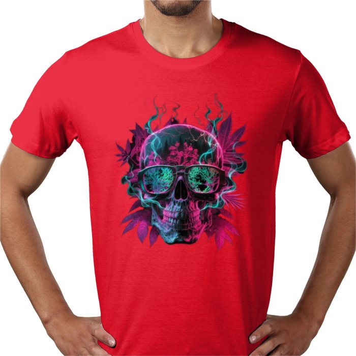 Skull Cannabis Leaf T-shirt