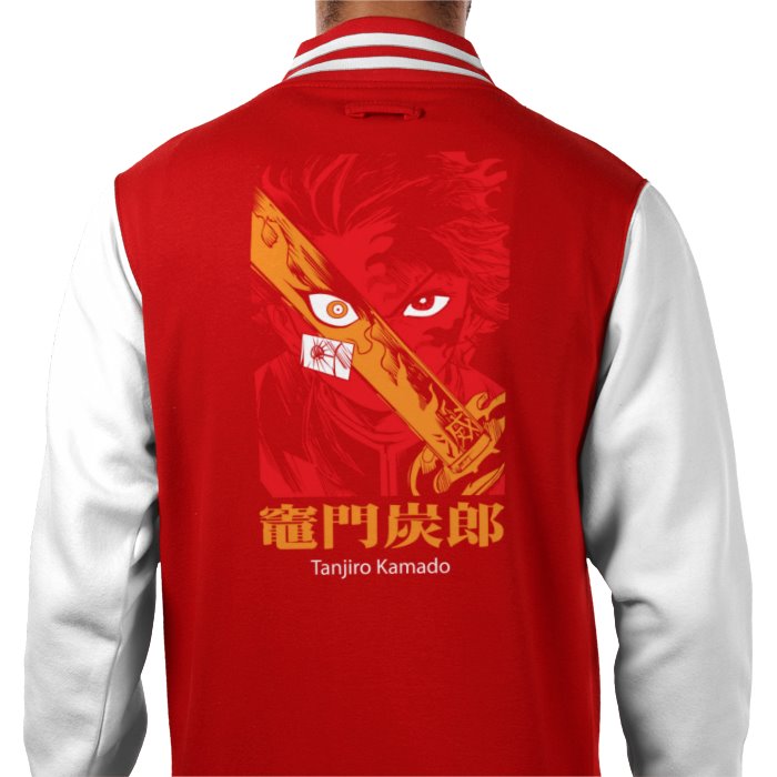 Demon Slayer - Tanjiro Theme 1 Varsity Jacket