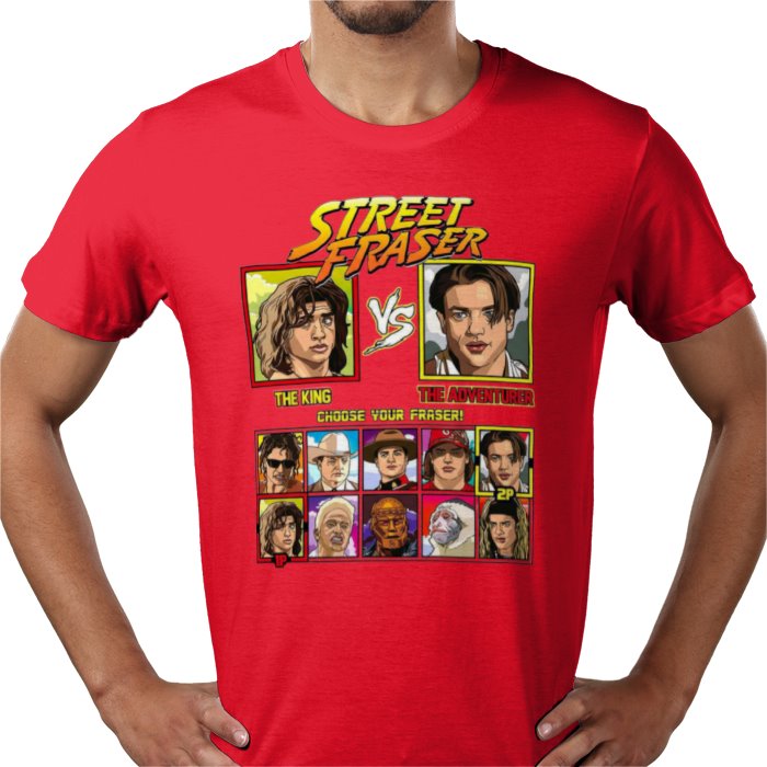 Brendan Fraser - King vs Adventurer T-shirt