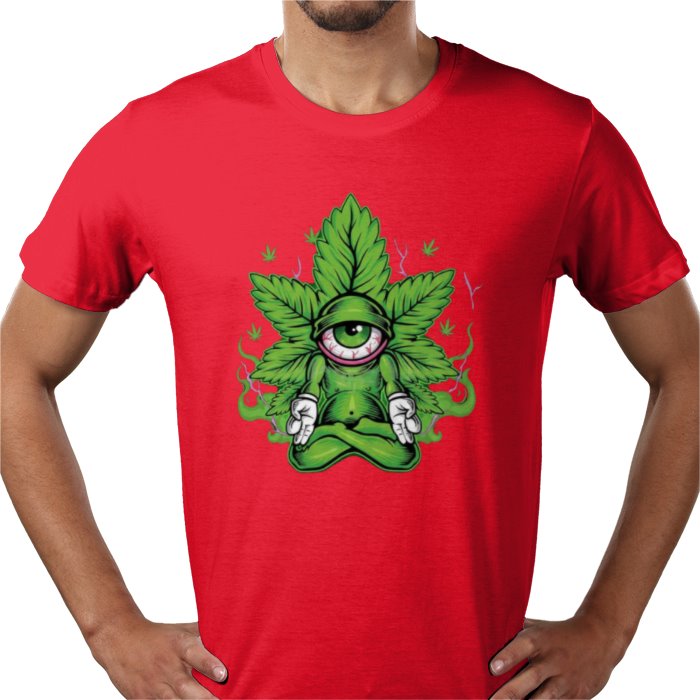 Cannabis Meditating Leaf T-shirt