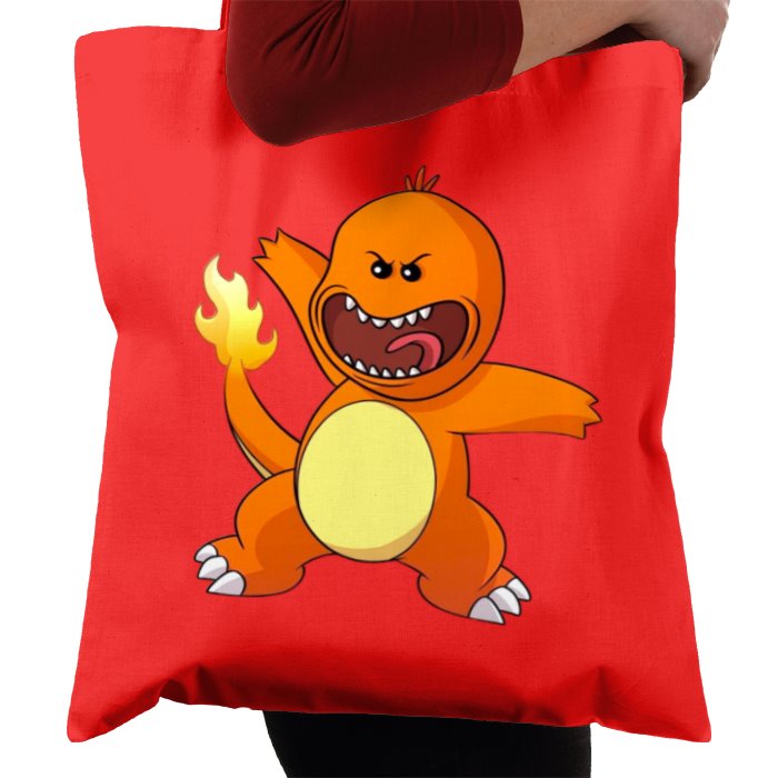 Rick & Morty & Pokémon - Meeseeks x Charmander Tote Bag