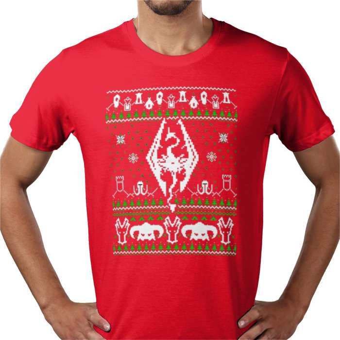 Ugly Jumper Style - Skyrim Christmas T Shirt