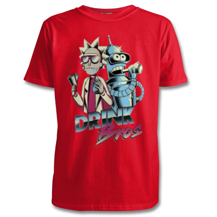 Rick & Morty x Futurama - Drink Bros T-shirt