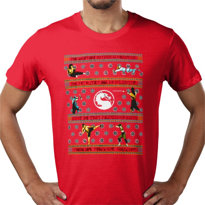 Ugly Jumper Style - Mortal Kombat Christmas T Shirt