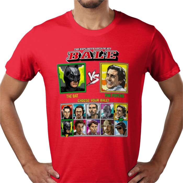 Christian Bale - Bat vs Psycho T-shirt