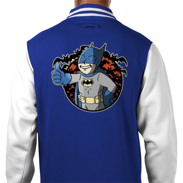Fallout & Batman - Thumbs Up Varsity Jacket