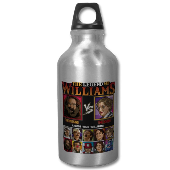 Robin Williams & The Legend Of Zelda -The Legend Of Williams Water Bottle