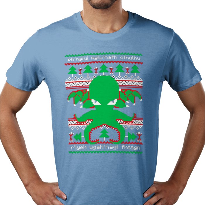 Ugly Jumper Style - Cthulhu Cultist Christmas T Shirt