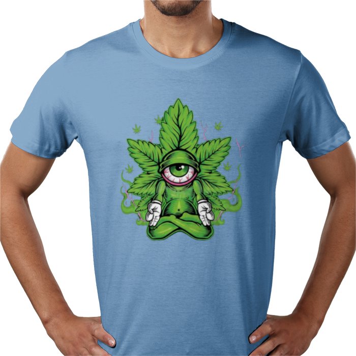 Cannabis Meditating Leaf T-shirt