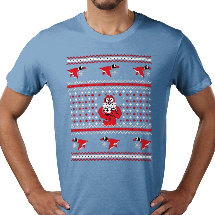 Ugly Jumper Style - Duck Hunt Christmas T Shirt