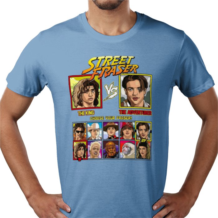 Brendan Fraser - King vs Adventurer T-shirt