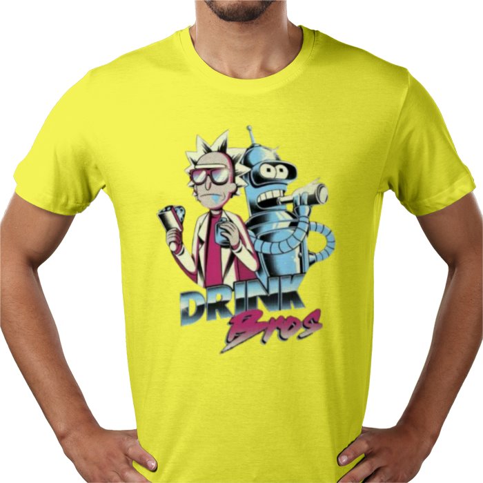 Rick & Morty x Futurama - Drink Bros T-shirt