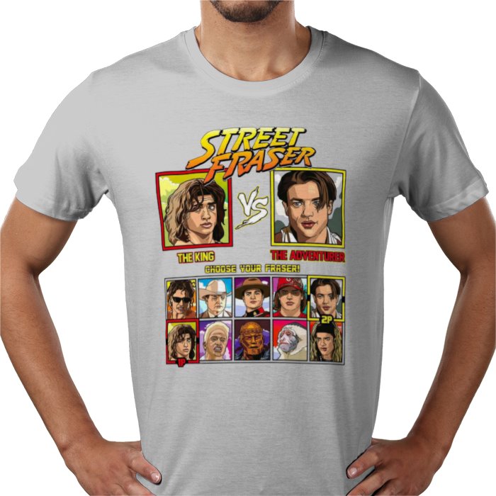 Brendan Fraser - King vs Adventurer T-shirt