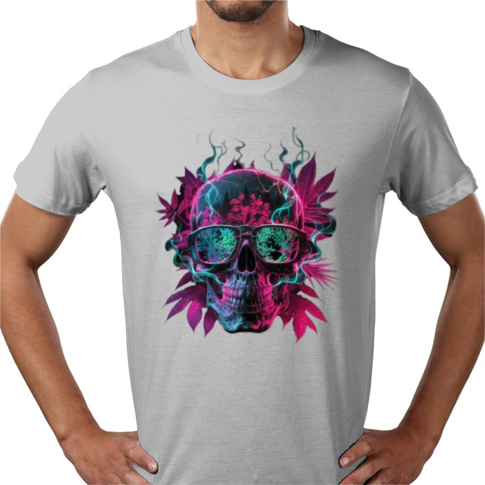 Skull Cannabis Leaf T-shirt