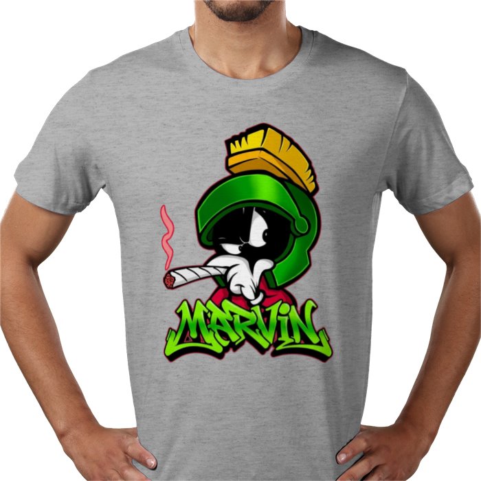Marvin The Martian x Cannabis Parody T-Shirt