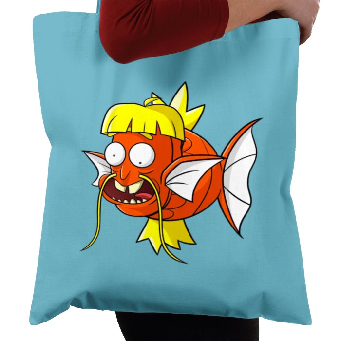 Rick & Morty & Pokémon - Dufus Rick x Magikarp Tote Bag