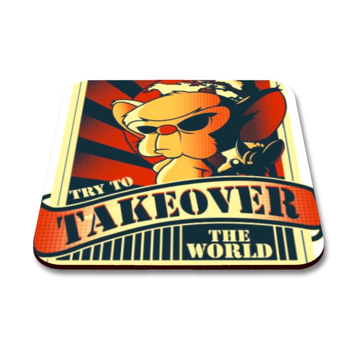 Pinky & The Brain - Takeover Square Coaster
