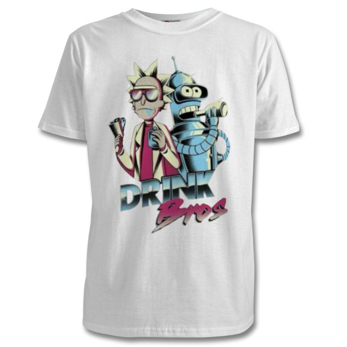 Rick & Morty x Futurama - Drink Bros T-shirt