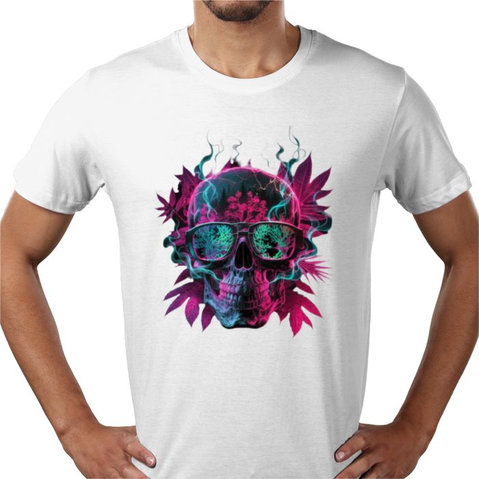 Skull Cannabis Leaf T-shirt
