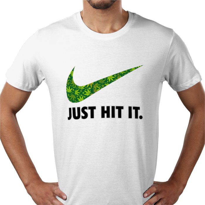 Nike Cannabis Parody Just Hit It T-shirt