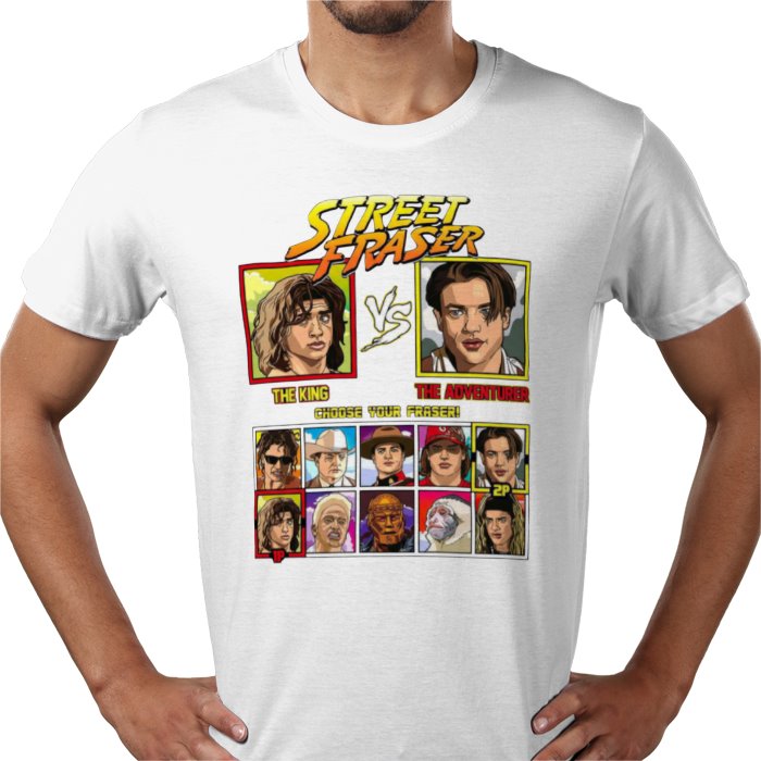 Brendan Fraser - King vs Adventurer T-shirt