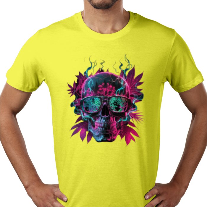 Skull Cannabis Leaf T-shirt