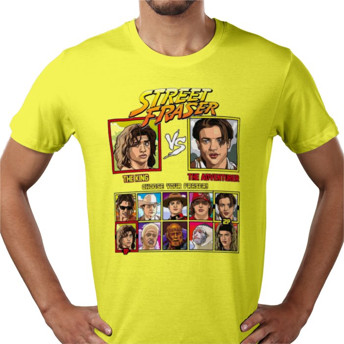 Brendan Fraser - King vs Adventurer T-shirt