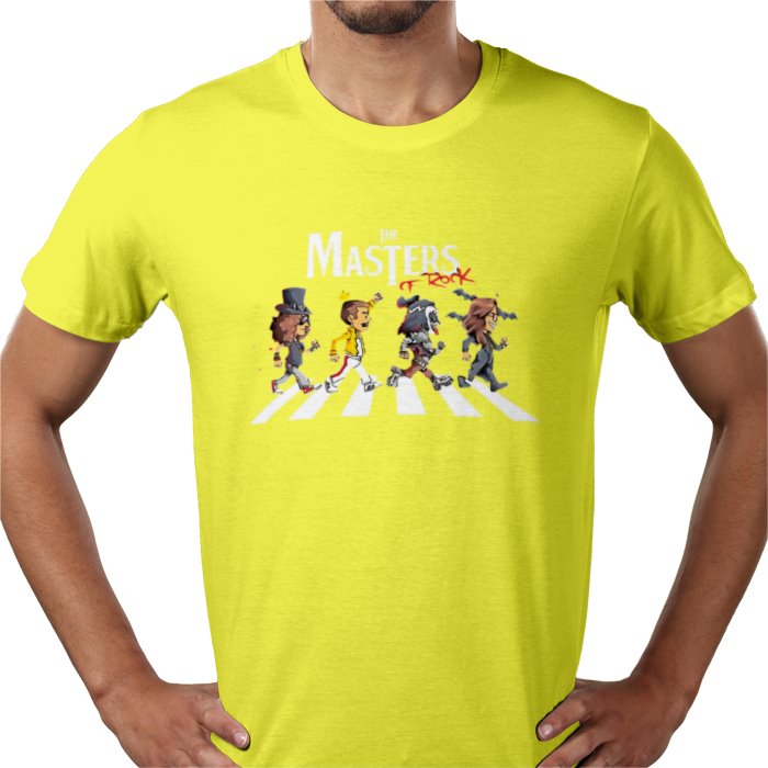 Masters Of Rock Abbey Road Parody T-Shirt