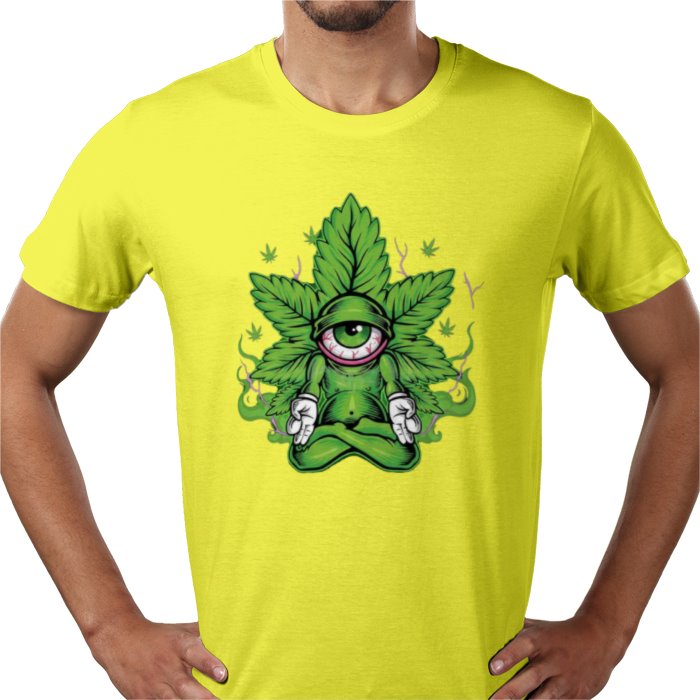 Cannabis Meditating Leaf T-shirt