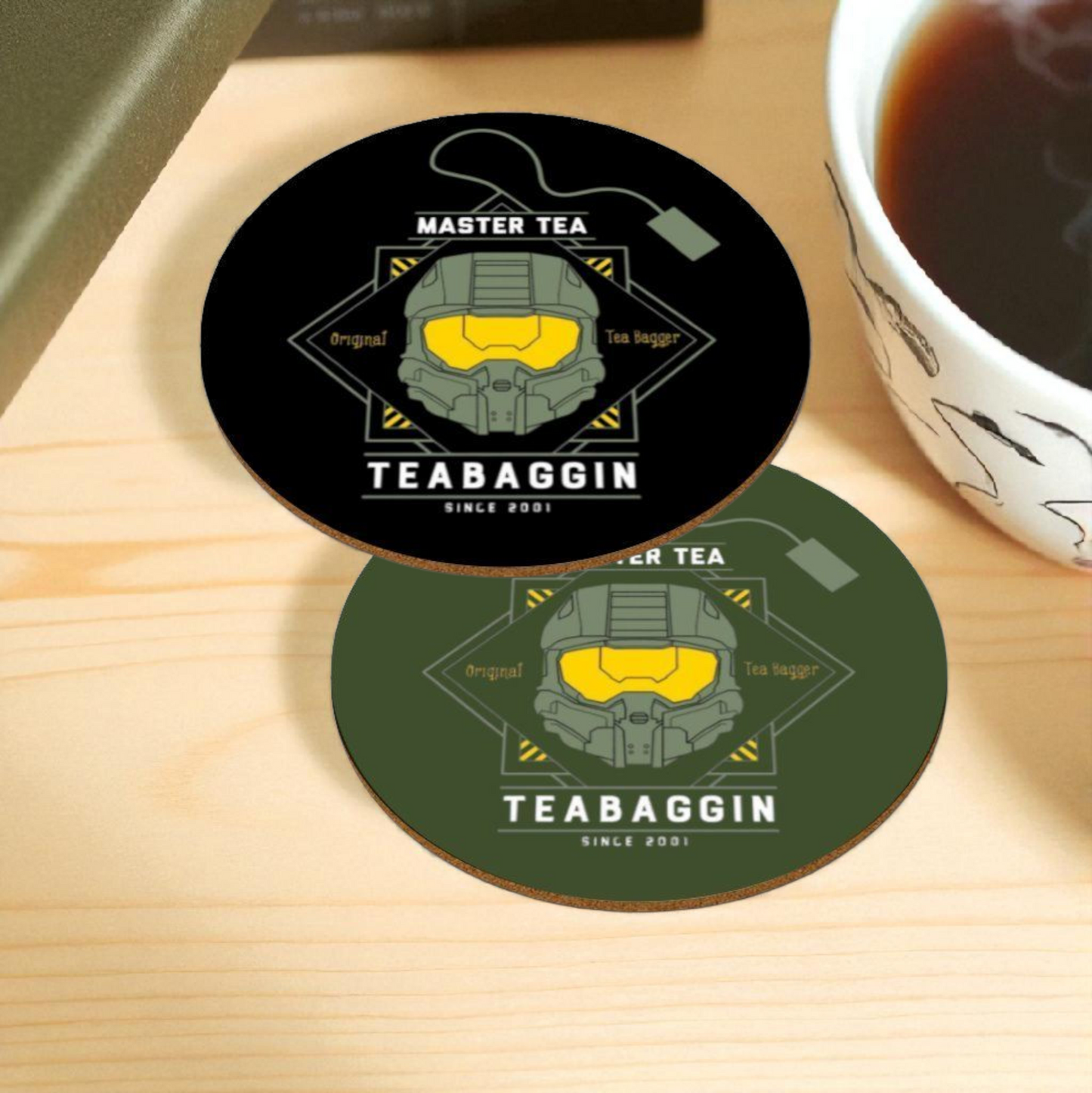Halo - Master Tea Bagger Round Coasters