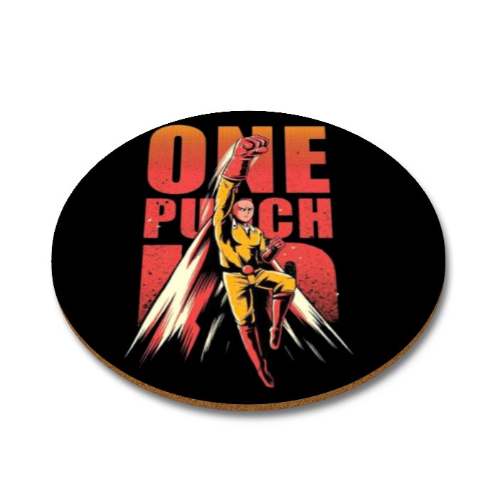 One Punch Man - Theme Round Coasters
