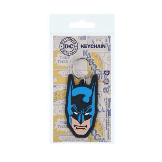 Batman Mask Symbol Rubber Keychain | DC Comics Gift