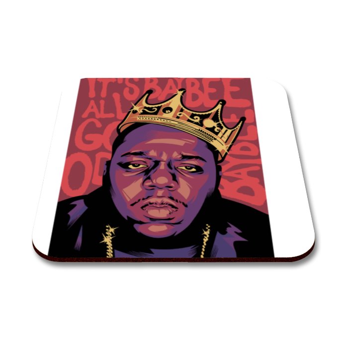 Biggie Smalls Square Coasters