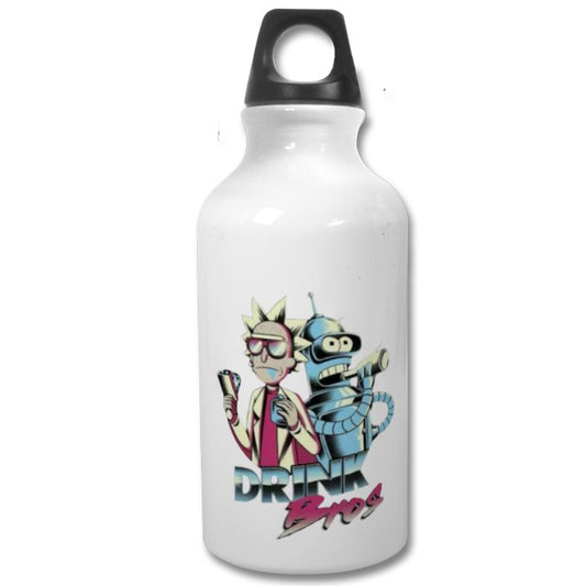 Rick & Morty & Futurama - Drink Bros Water Bottle