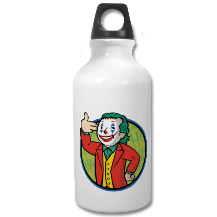 Fallout & Joker - Hand Gun Gesture Water Bottle