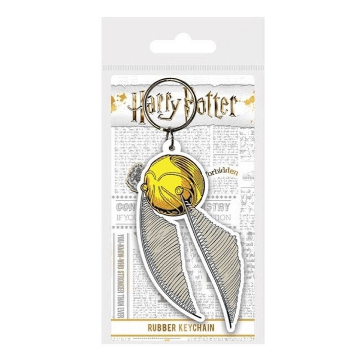 Golden Snitch Rubber Keychain | Harry Potter Gift