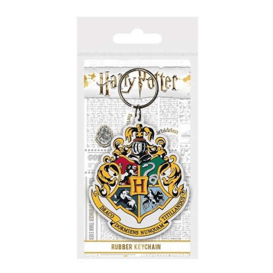 Harry Potter House Badge Rubber Keychain | Hogwarts Gift