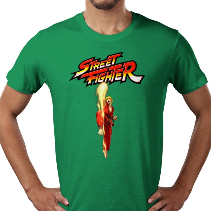 Street Fighter — Ken Dragon Punch T-Shirt