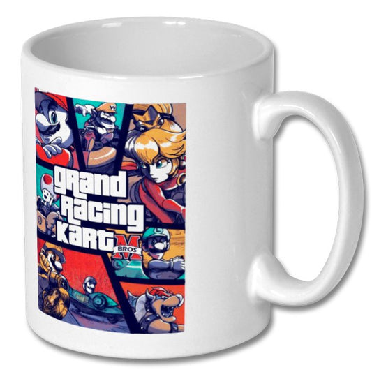 Mario Kart & Grand Theft Auto - Grand Racing Kart Mug