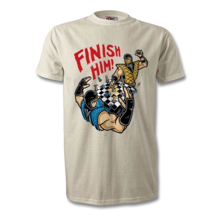 Mortal Kombat - Finish Him Chess T-shirt