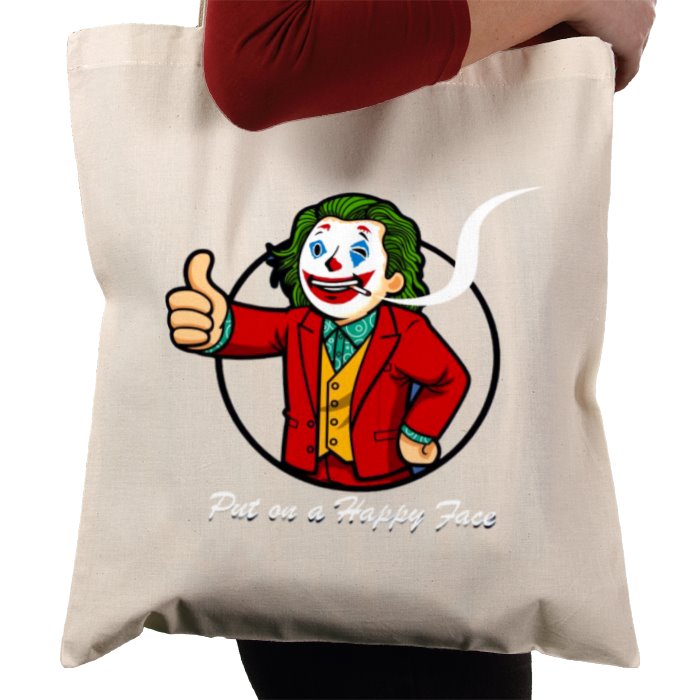 Fallout & Joker - Put On A Happy Face Tote Bag