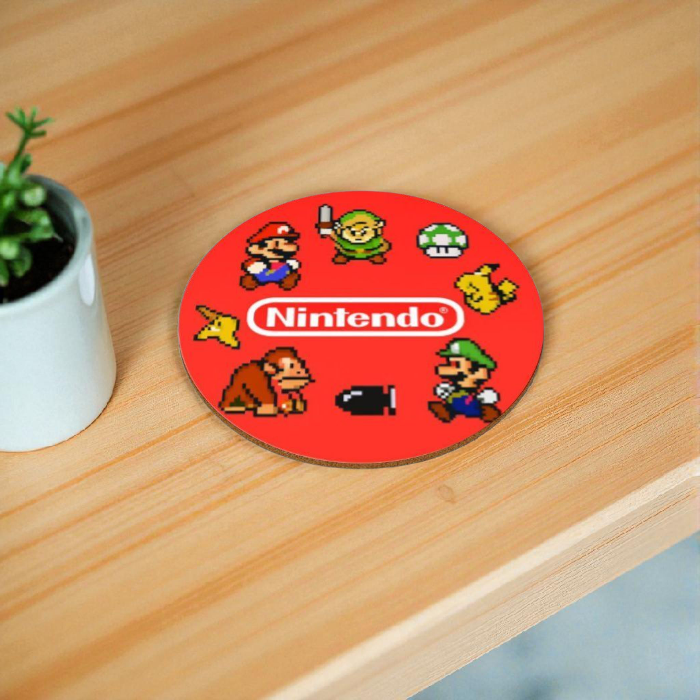 Nintendo Theme Round Coasters