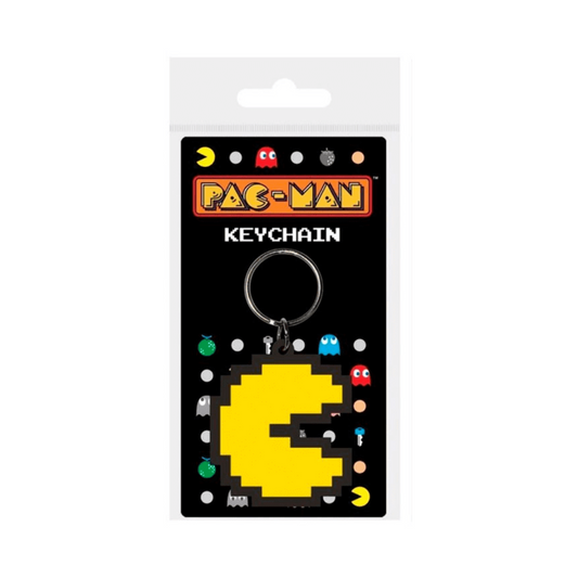 Pac-Man Rubber Keychain | Retro Arcade Gaming Gift