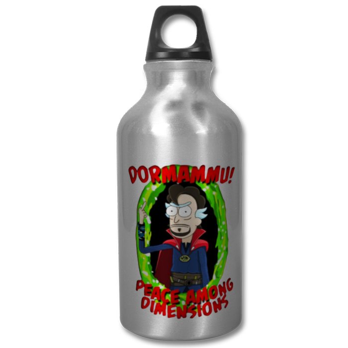 Rick & Morty & Dr Strange - Rick Strange Water Bottle