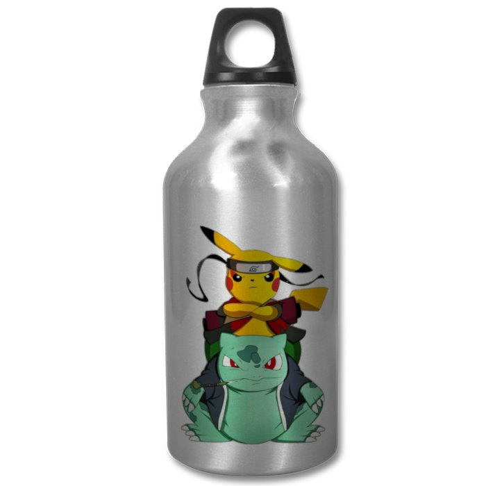 Pokémon & Naruto - Poke Ninjas Water Bottle